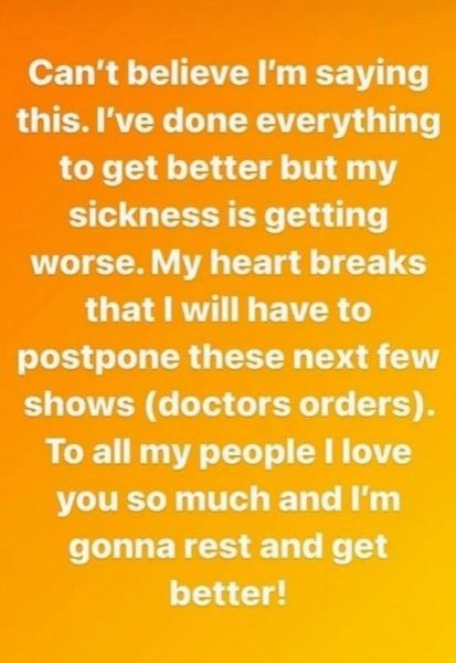 Джастин Бибер отменил концерты из-за серьезной болезни